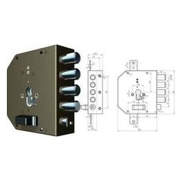 Serrature CR da Applicare 2050g-51mc con Scrocco Sx 60mm