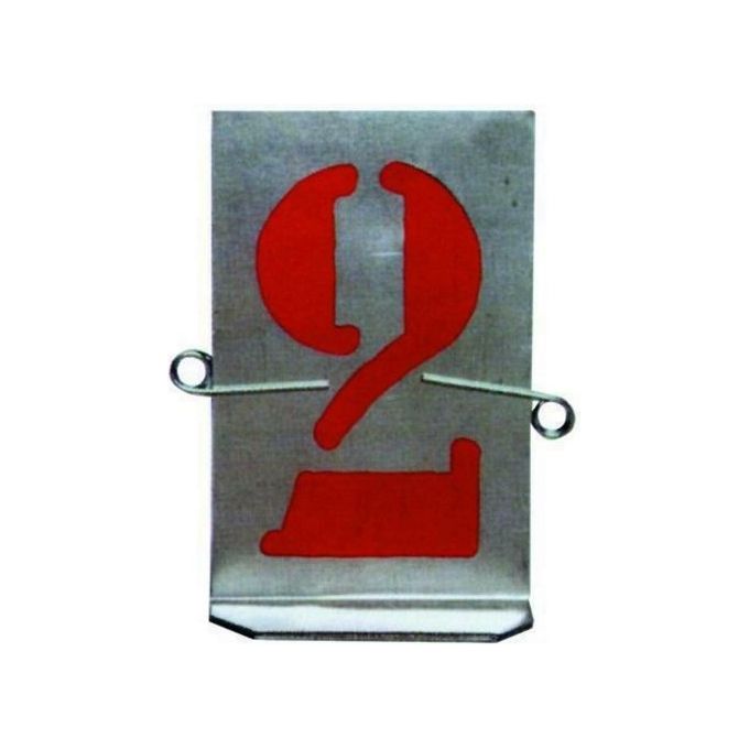 Vigor-Blinky Stampi Numeri Lamiera Zincata 9 Numeri Art. 606 60mm