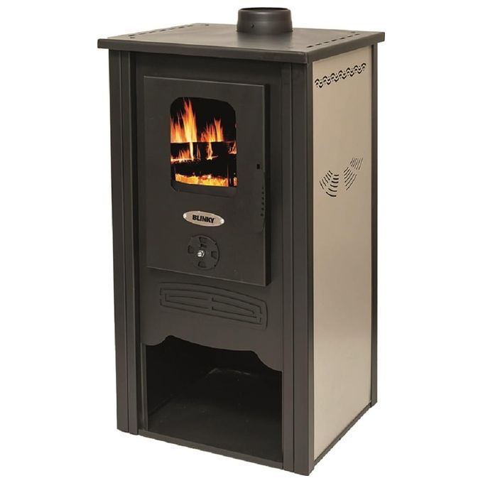 Vigor Blinky Stufa Acciaio Sofia Porta Vetro Avorio