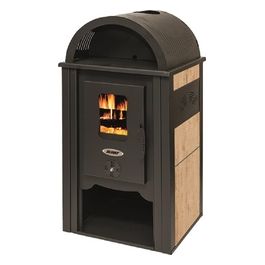 Vigor Blinky Stufa Acciaio Ginevra Fianchi Ceramica Avorio