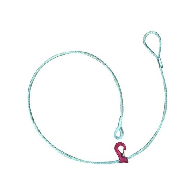 Vigor-Blinky Tiranti Acciaio Zincato 133 Fili Gancio Scorrevole 4mt Diametro 12mm