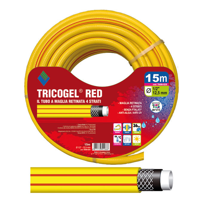 Vigor-Blinky Tubo Tricogel Red 4 Strati 25mt 1/2