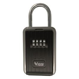 Vigor Cassetta Portachiavi V-PC Padlock con Arco 9x4x12cm