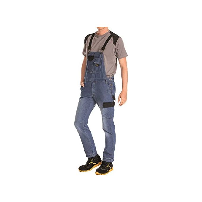 Image of Vigor Salopette Rica Lewis Jeans Jimmy Tasconi Denim Chiaro Taglia 46