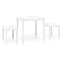 Vigor Set Arredo Giardino PP Papua Bianco 3 Pezzi