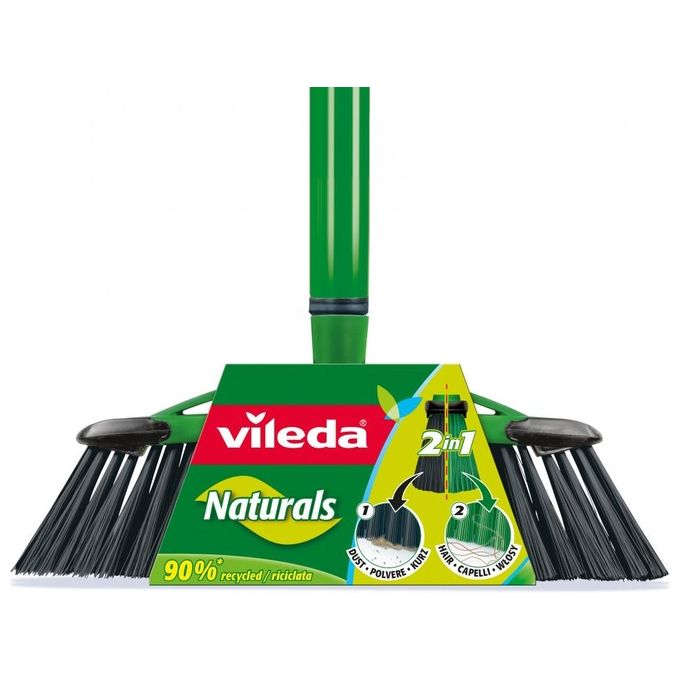 Vileda Scopa 2in1 Naturals con Manico