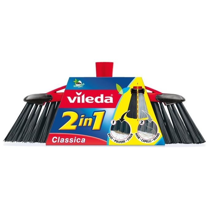 Image of Vileda Scopa per Interni Fibre 2in1 con Paracolpi