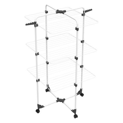 Stendibiancheria Modular 3 Bianco e Grigio per una Asciugatura Efficiente e Ottimizzata nel Tuo Spazio Casa