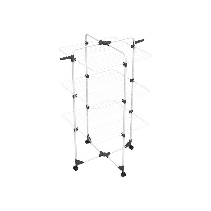 Vileda Stendibiancheria Modular 3 Bianco e Grigio per una Asciugatura Efficiente e Ottimizzata nel Tuo Spazio Casa