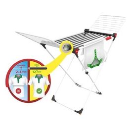 Stendibiancheria Pieghevole Soft Care Bianco e Grigio per una Soluzione Pratica e Funzionale nella Cura della Tua Biancheria
