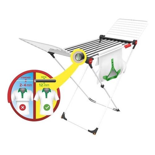 Stendibiancheria Pieghevole Soft Care Bianco e Grigio per una Soluzione Pratica e Funzionale nella Cura della Tua Biancheria