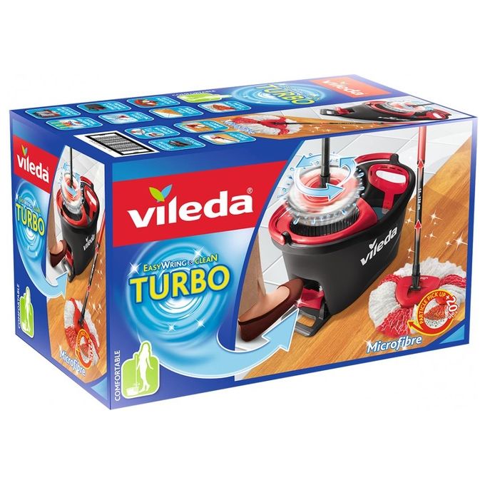 Vileda Turbo sistema Secchio con strizzatura integrata a