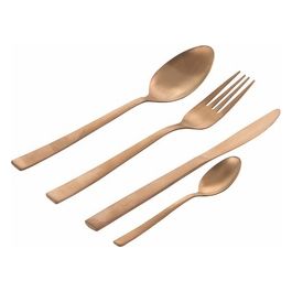 Modern Set 24 Posate Copper Lucido