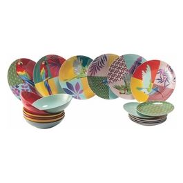 Parrot Groove Servizio Tavola 18 Pezzi