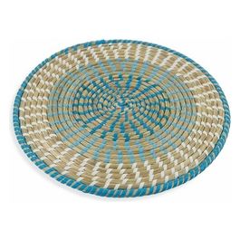Set 6 Mexico Sottopiatto Paglia Blu