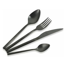 Times Set Posate 24Pz Nero Opaco