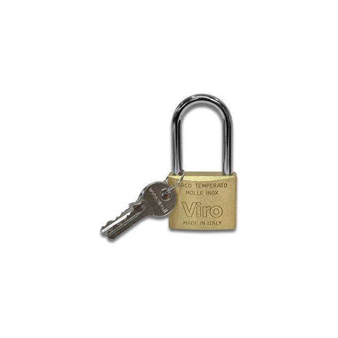 Viro 313 Lucchetto Ottone 50mm ad Arco L 64mm
