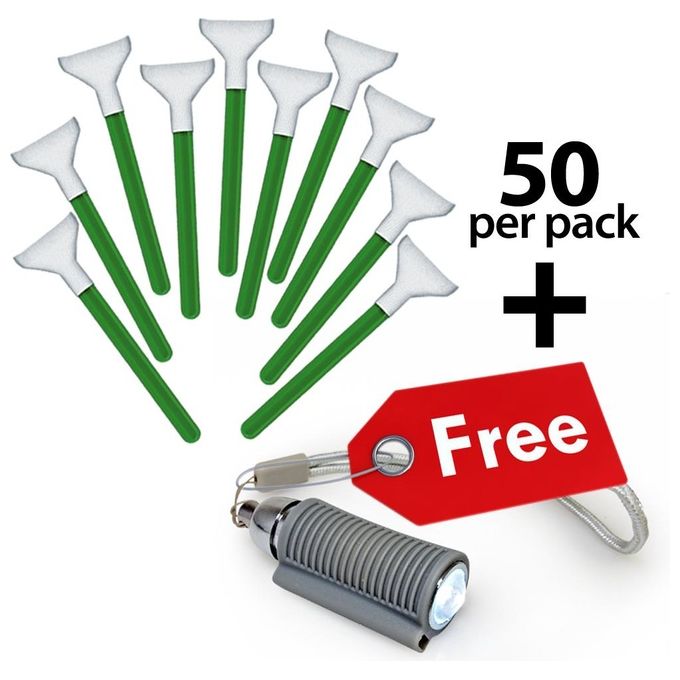 Visible Dust MXD100 Green 1.0x Vswabs Bulk 50 Pezzi