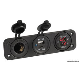 Voltmetro/amperometro Digitale 12v E Usb-a  Usb-c