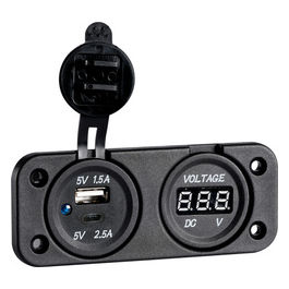 Voltmetro Digitale E Presa Usb Doppia Ac