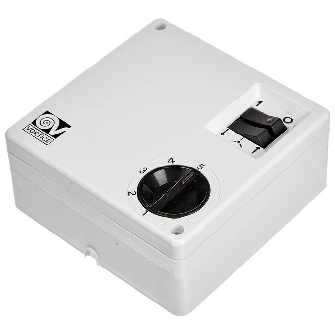 Vortice SCRR5 Regolatore di Velocita' 5 Posizioni per Ventilatori da Soffitto 100W IP20 colore Bianco
