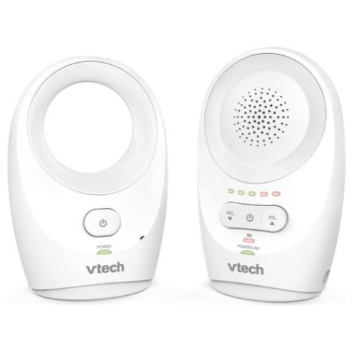 VTech DM1111 Audio Baby Monitor Digitale Suono Cystal-Clear Batteria Ricaricabile Durata fino a 8 Ore Bianco