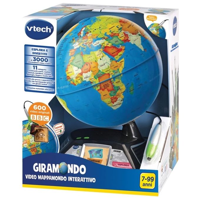 Vtech Electronics Gioco Educativo Giramondo - Video Mappamondo
