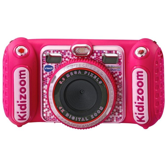 VTech 80-520058 KidiZoom Duo DX Macchina Fotografica Digitale Bambini Doppia Fotocamera 5MP Zoom 4x 75 Filtri Realta' Aumentata colore Rosa