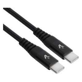 Cavo Type-C a Type-C in Nylon 1mt Nero