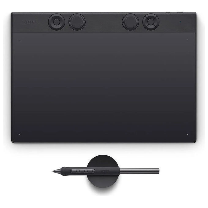 Wacom Intuos Pro Medium, Tavoletta Grafica Nera, 263x148 mm, USB, Bluetooth
