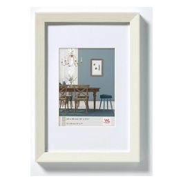 Fiorito Cornice Portafoto 30x40cm in Legno Bianco con Passepartout