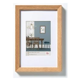 Fiorito Cornice Portafoto 15x20cm in Legno Quercia con Passepartout