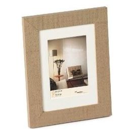 Home Cornice Portafoto 30x30cm in Legno Beige Marrone