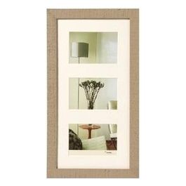 Home Cornice Portafoto 3x13x18cm in Legno Beige Marrone