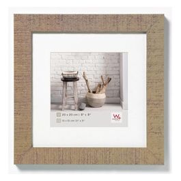 Home Cornice Portafoto 40x40cm in Legno Beige Marrone