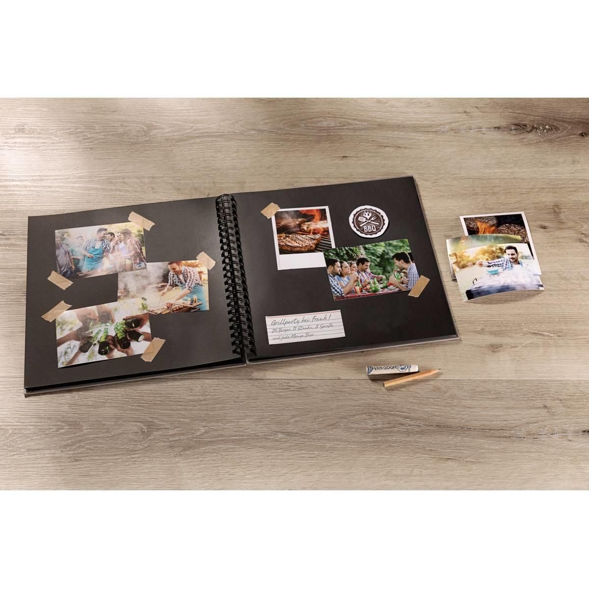 Walther Album di foto Fun di 100 pagine, 30x30 cm 30x30 cm - nero