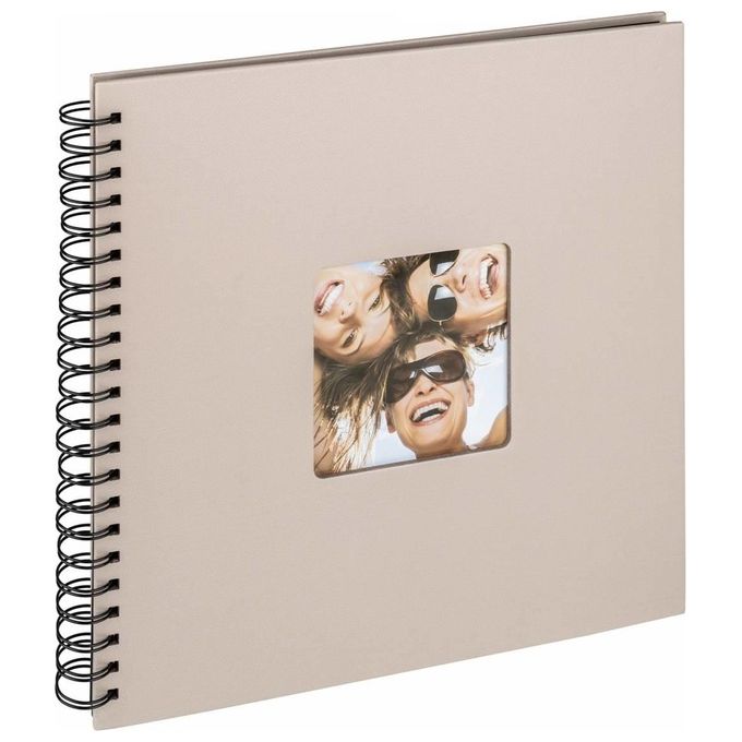 Walther SA110E Album Fotografico Fun Beige 30x30cm 50 Pagine Nere a Spirale