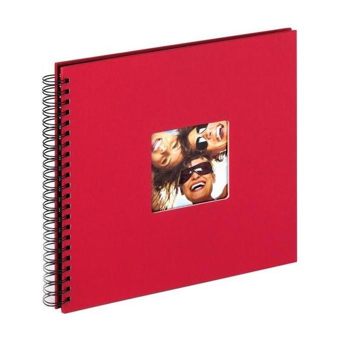 Walther SA110R Album Fotografico Fun Rosso Spirale 30x30cm 50 Pagine Nere