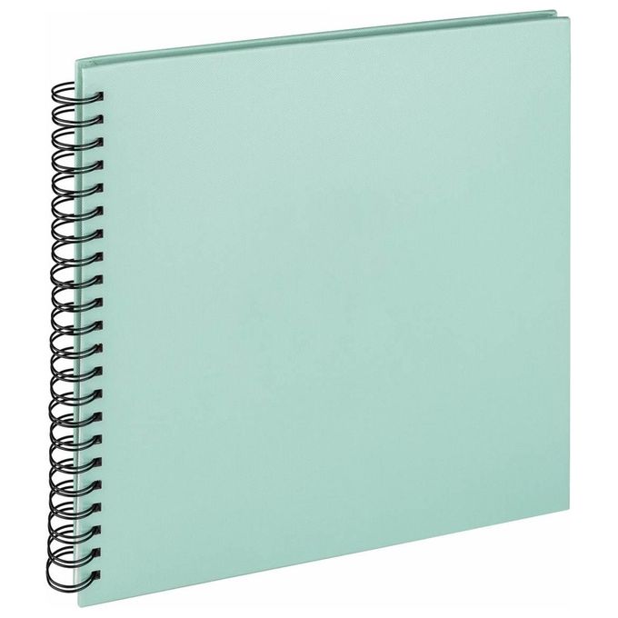 Walther SA310A Album Fotografico Fun Verde Menta 30x30cm 50 Pagine Bianche a Spirale