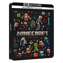 Warner Home Video, Un Film Minecraft Steelbook Collectors, 4K Ultra HD, Blu-Ray