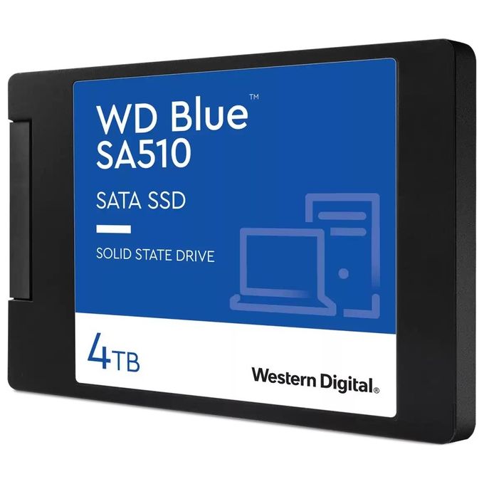 WD Blue SA510 4TB 2.5'' SATA Ssd con Velocita' di Lettura fino a 560 MB-s