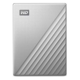 WD My Passport Ultra WDBC3C0010BSL Hard Disk Esterno Crittografato 1Tb Usb 3.0 Connettore Usb-C 256 Bit AES Argento