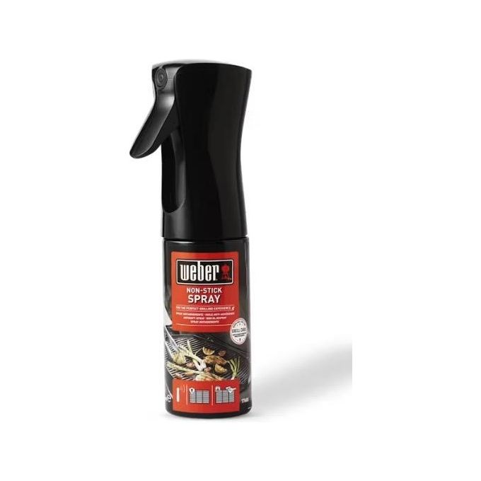 Weber 17685 Spray Antiaderente per Griglia Barbecue 200 ml Ingredienti Naturali colore Nero