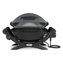 Weber Barbecue Elettrico Q1400 dark grey con Griglia di Cottura in Ghisa 2200 w