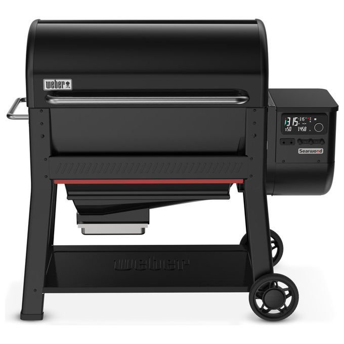 Weber 1500131 Barbecue a Pellet Searwood XL 600 Nero con Sear Zone