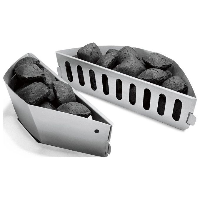 Image of Weber Cesti Separa Carbone Weber per Barbecue a Carbone Diametro 57 e 67cm 2 Pezzi
