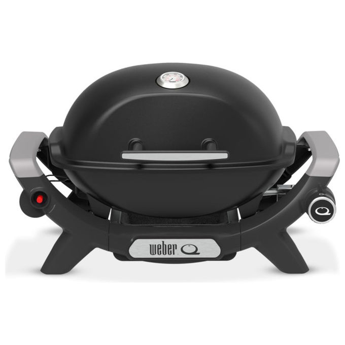 Weber Q1100N 1501062 Barbecue da Tavolo GPL Nero e Grigio 2930W Portatile con Griglia in Ghisa