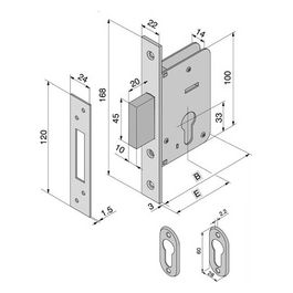 Serratura Infilare Legno