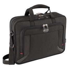 Wenger Borsa Prospect a Tracolla per Portatile da 16" con Tasca per Tablet/Lettore Ebook, Nero