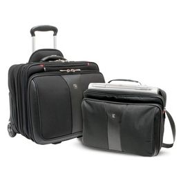 Wenger Patriot Set da 2 Borse per Portatile di 15,4" con Comp-U-Roller Nero